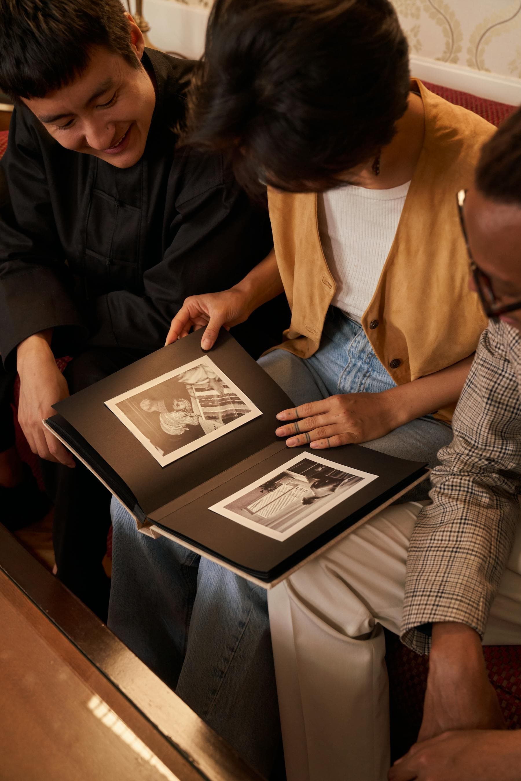 Family members preserving context around old photos